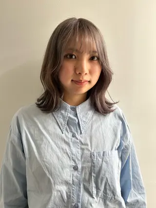 セミロング カラー ケアパーマ/ケアブリ ーチdaisukeのヘアスタイル