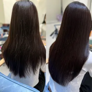ロング カラー 髪質改善🩵縮毛矯正 代々木/木下のヘアスタイル