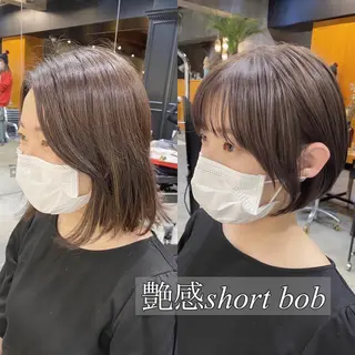 ショート カラー 透明感カラー🌿 グレージュ🐺陽介のヘアスタイル