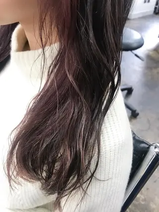 ロング 初めてでも失敗しない 透明感カラー Miiのヘアスタイル