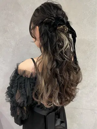 ヘアアレンジ yumemiレイヤー ✴︎ 透明感カラーのヘアスタイル