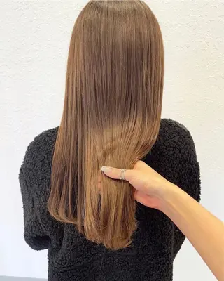 ロング カラー NANO/ ブリーチ×レイヤーのヘアスタイル