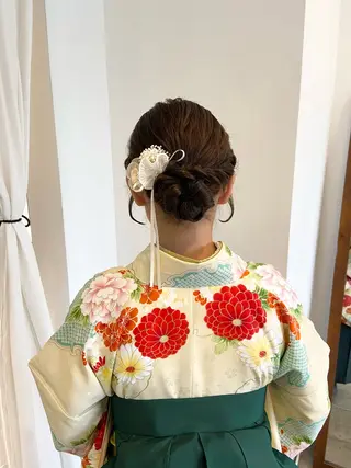 ヘアアレンジ まつ あみのヘアスタイル