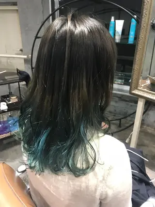 セミロング カラー パーマ ヘアアレンジ メンズ キッズ ネイル マツエク・マツパ サロンドミルク 渋谷高比良のヘアスタイル