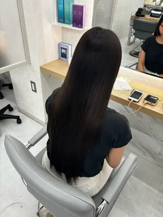 ロング カラー 今話題の艶髪矯正 美艶カラー/FUKAのヘアスタイル