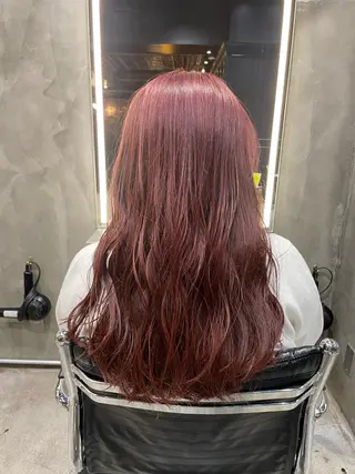 ロング カラー パーマ ヘアアレンジ くびれレイヤー/艶 カラー　MADOKAのヘアスタイル