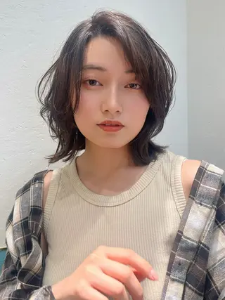 ミディアム 髪質改善/縮毛矯正/ ボブ/槌矢圭悟のヘアスタイル