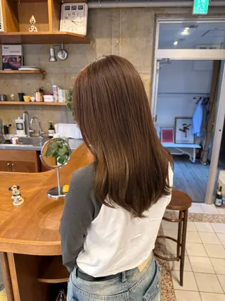ロング ウチミズ サヤカのヘアスタイル