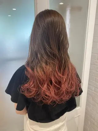 ロング ハイトーン/メンズ 水野翔太のヘアスタイル