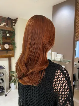 セミロング カラー 髪質改善メニュー 長井 美佐子のヘアスタイル
