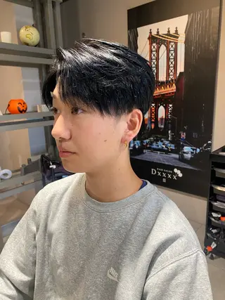ミディアム カラー メンズ 似合う髪型見つけます AYAKAのヘアスタイル