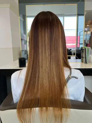 ロング パーマ 小田切 栄司のヘアスタイル