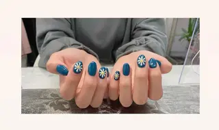 ネイル I-nailロング /ワンホン/キラキラのネイルデザイン