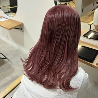 ミディアム カラー 愛 理のヘアスタイル