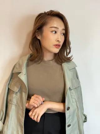 ミディアム 渡辺 浩二のヘアスタイル