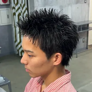 ショート パーマ ヘアアレンジ メンズ MENIN メンズ サロン　望月　涼太のヘアスタイル