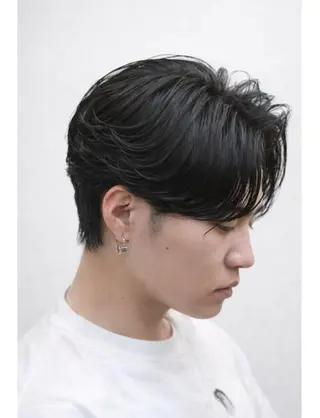 ミディアム まー ぼーのヘアスタイル