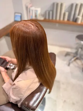 ロング カラー 手話/耳が聞こえない 🦻🏻/山本しずほのヘアスタイル