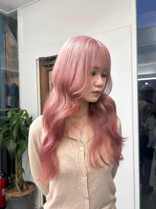 ロング カラー 金澤 希空のヘアスタイル