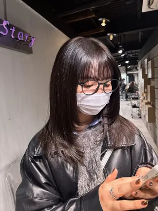 ミディアム MEI🎀レイヤー 🎀韓国styleのヘアスタイル