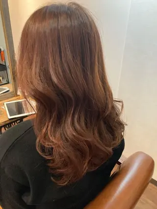 ミディアム カラー 縮毛矯正&髪質改善 ⭐️OGUのヘアスタイル