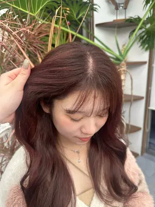 ロング カラー 恩田 遼のヘアスタイル