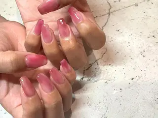 ネイル 韓国/ワンホン/長さ 出しつけ放題🎀のネイルデザイン