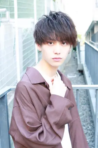 ショート パーマ メンズ 💞あざと可愛い💞 児玉大地のヘアスタイル