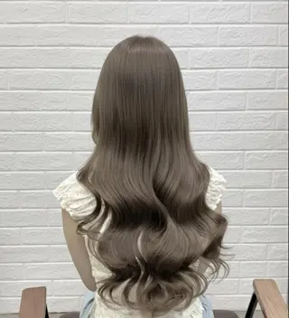 ロング カラー ダブルカラー/ 縮毛矯正🌼畔上のヘアスタイル