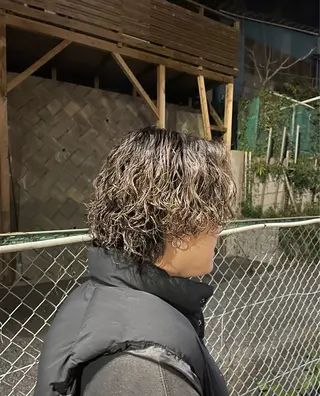 パーマ メンズ 柴田 将のヘアスタイル