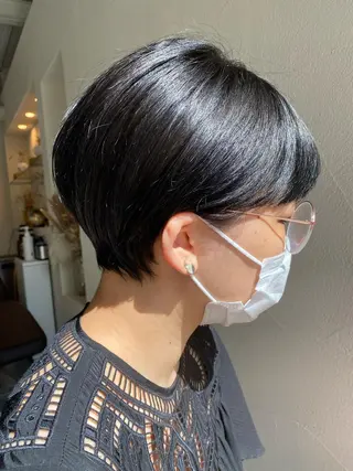 ショート ハイトーン×似合わせ 🌱中川慎之介のヘアスタイル