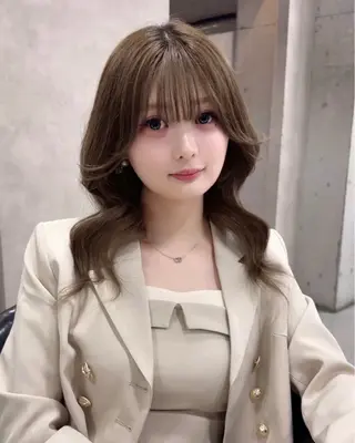 ミディアム ケアブリーチ🌺 透明感🪽とわのヘアスタイル