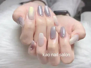 ネイル kao nail マグネット/長さだしのネイルデザイン