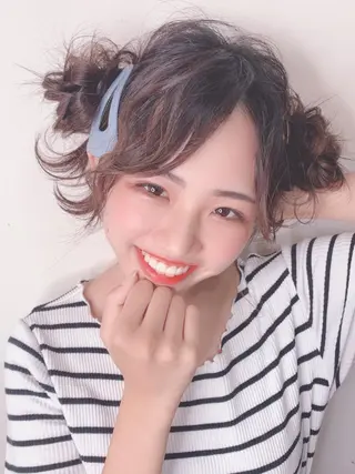 ミディアム カラー ヘアアレンジ 櫛部洸貴/ 頭皮改善、髪質改善のヘアスタイル