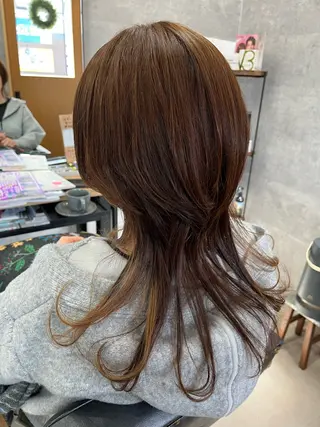 ロング カラー ヤマモト ヒロミのヘアスタイル