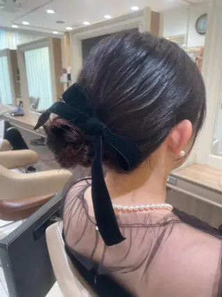 ミディアム ヘアアレンジ 韓国ヘアメイク🎀/ 縮毛矯正✨山本媛香のヘアスタイル