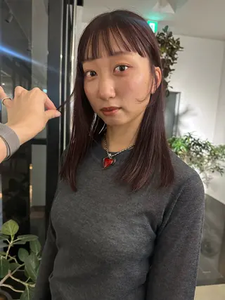 ミディアム カラー yuka🥕 橿原神宮前のヘアスタイル