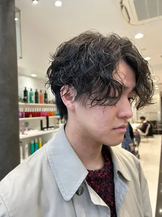 パーマ メンズ オオタ ユイナ🌈のヘアスタイル