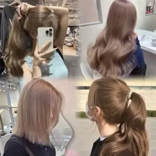 ミディアム カラー レイヤーダブルカラー KYONのヘアスタイル