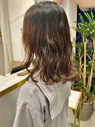 ミディアム パーマ 伊藤 まみのヘアスタイル