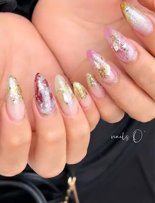 ネイル 大人可愛いネイル🎗 Hinaのネイルデザイン