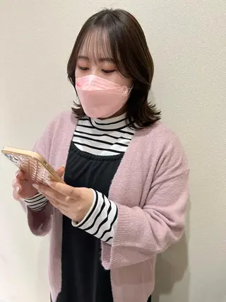 ミディアム カラー 外国人対応 佐久間のヘアスタイル