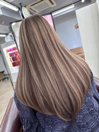ロング カラー 🌿佐山 絵梨佳🌿 Recharme新保のヘアスタイル