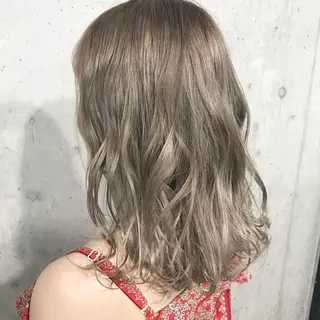 ミディアム カラー パーマ ヘアアレンジ メンズ キッズ ネイル マツエク・マツパ サロンドミルク 渋谷高比良のヘアスタイル