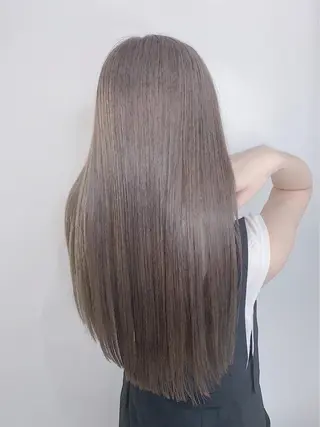 ロング 縮毛矯正×髪質改善× 艶髪カラー 吉原和磨のヘアスタイル