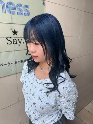 セミロング カラー 瑠莉🪩 薬院/天神南/今泉のヘアスタイル