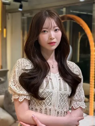 ロング カラー 菅原 貴子のヘアスタイル
