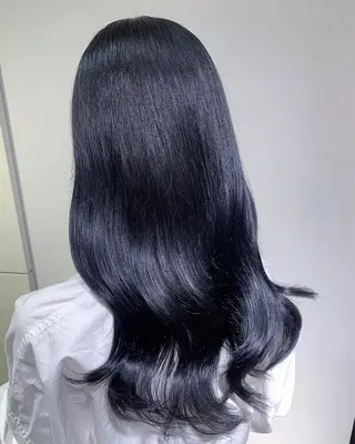 ロング カラー 縮毛矯正/ツヤカラー ✦イッセイ𓂃⟡のヘアスタイル