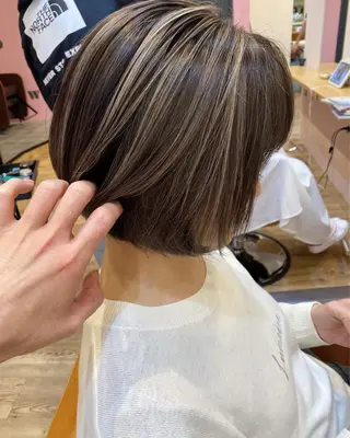 ミディアム 中川 勝友のヘアスタイル