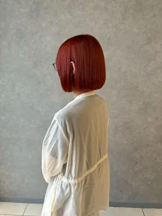 ミディアム カラー obje't cielのヘアスタイル